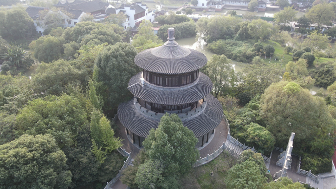 江西南昌八大山人圣坛非物质文化馆航拍