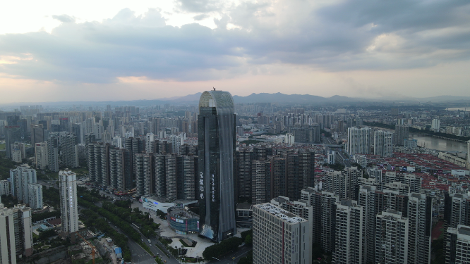 江西赣州城市风光航拍