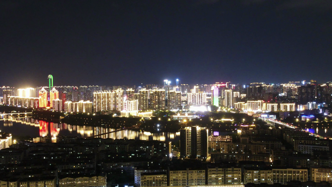 江西赣州夜景移动延时仰拍