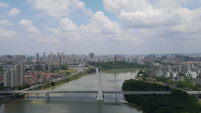 江西赣州飞龙大桥延时摄影