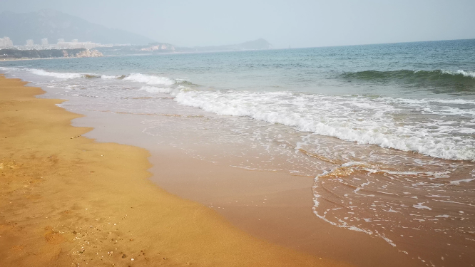 海浪沙滩大海实拍