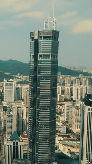 深圳赛格大厦竖屏航拍