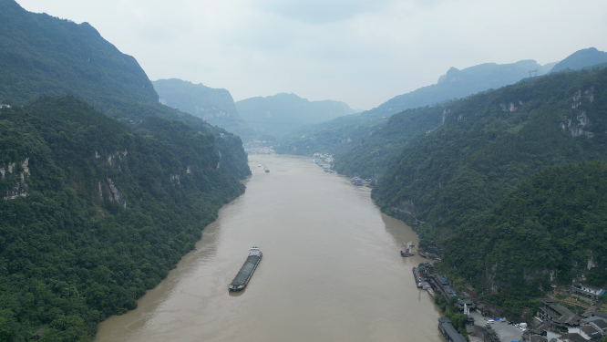 湖北三峡风光航拍