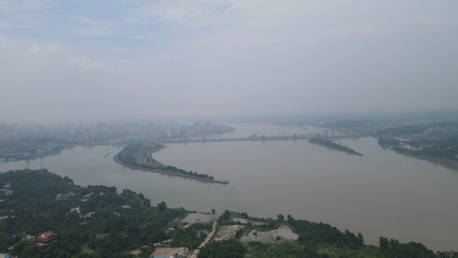 湖北宜昌三峡葛洲坝航拍