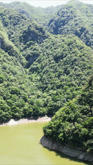 湖北省神农架野人谷景区航拍