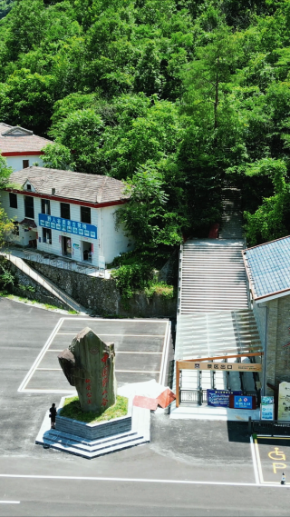 湖北神农架野人谷景区竖屏航拍