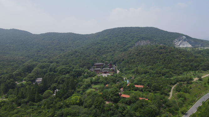 湖北襄阳岘首山文化旅游景区航拍