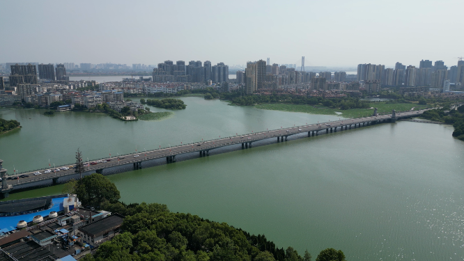 湖北鄂州凤凰大桥航拍
