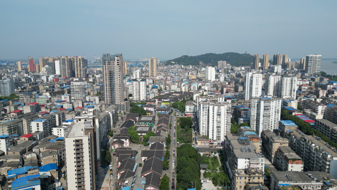 湖北鄂州城市建设交通航拍