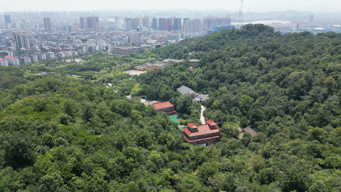 湖北鄂州西山4A景区航拍