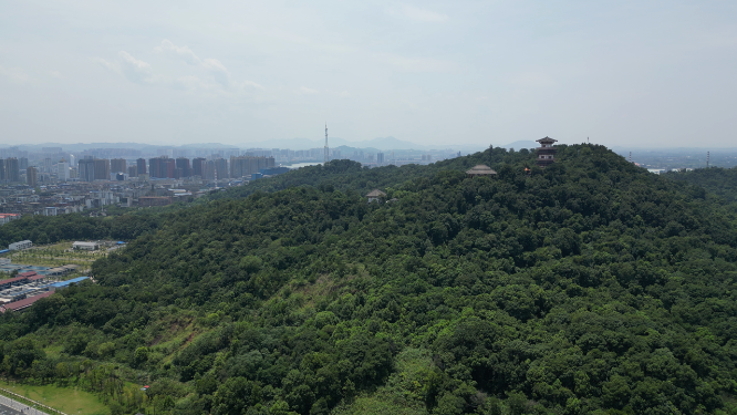 湖北鄂州西山4A景区航拍