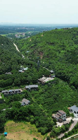 湖南湘潭昭山4A景区竖屏航拍