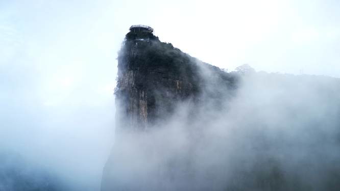 湖南张家界天门山延时摄影