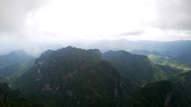 湖南张家界天门山延时摄影