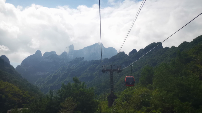 湖南张家界天门山索道观光