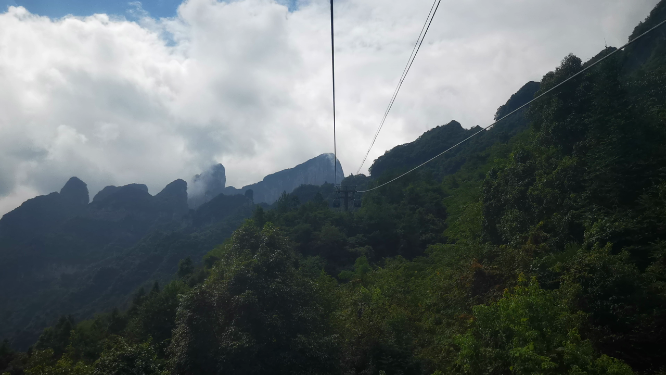 湖南张家界天门山索道观光
