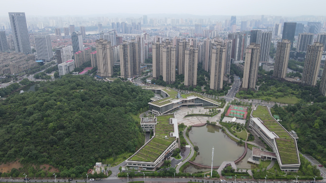 湖南株洲城市建设航拍
