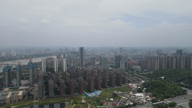 湖南株洲城市建设航拍