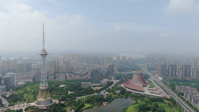 湖南株洲神农公园4A景区航拍