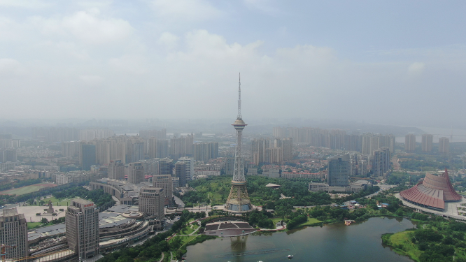 湖南株洲神农公园4A景区航拍