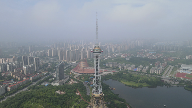 湖南株洲神农公园4A景区航拍