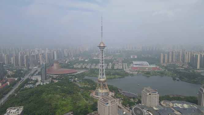湖南株洲神农公园4A景区航拍