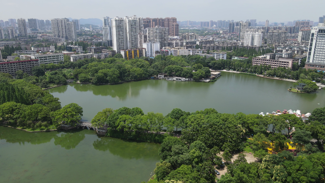 湖南株洲神农公园航拍