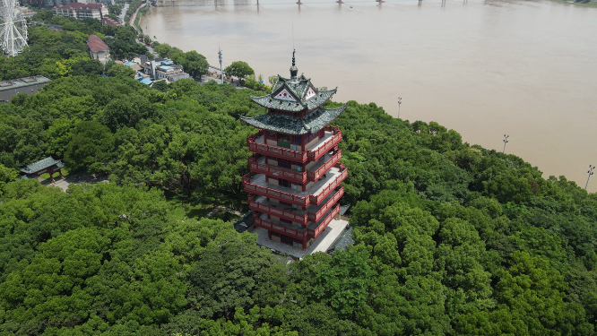 湖南株洲神龙公园航拍
