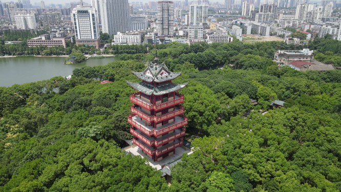 湖南株洲神龙公园航拍