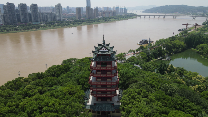 湖南株洲神龙公园航拍