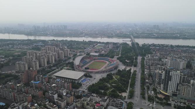湖南湘潭城市建设航拍