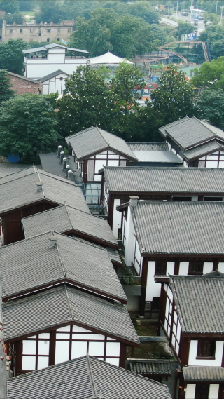 湖南湘潭窑湾历史文化街区竖屏航拍