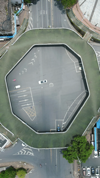 湖南益阳城市风光竖屏航拍