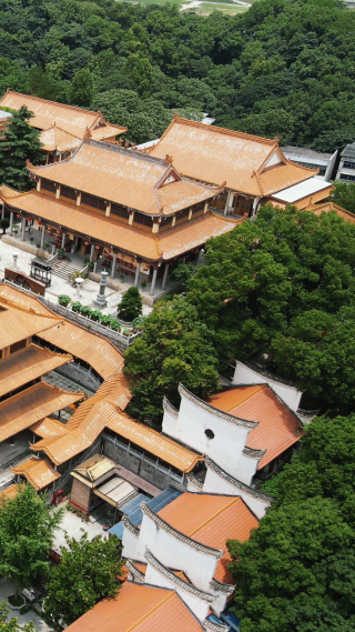 湖南益阳白鹿寺古建筑航拍