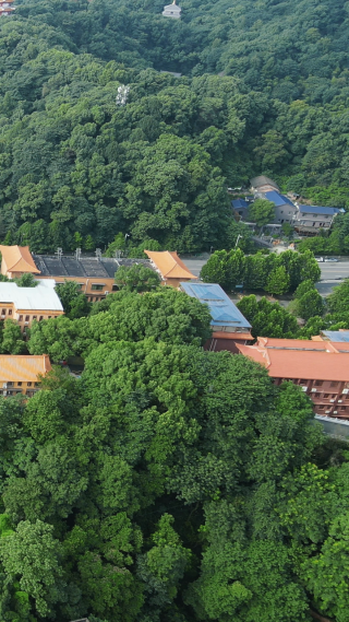 湖南益阳白鹿寺古建筑航拍