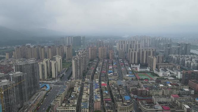 湖南邵阳城市建设航拍