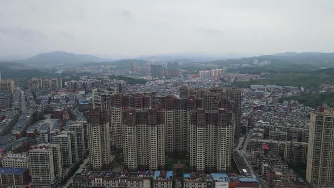 湖南邵阳城市建设航拍