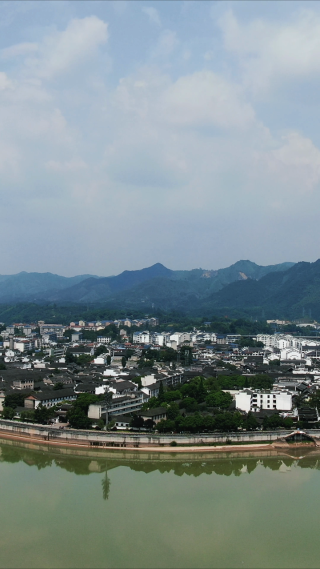 湖南黔阳古城4A景区竖屏航拍