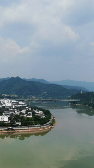 湖南黔阳古城4A景区竖屏航拍
