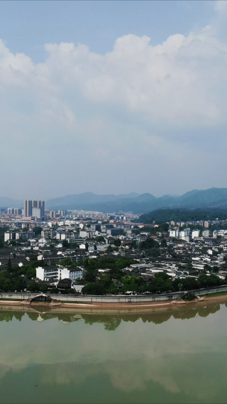 湖南黔阳古城4A景区竖屏航拍