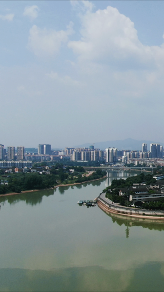 湖南黔阳古城4A景区竖屏航拍