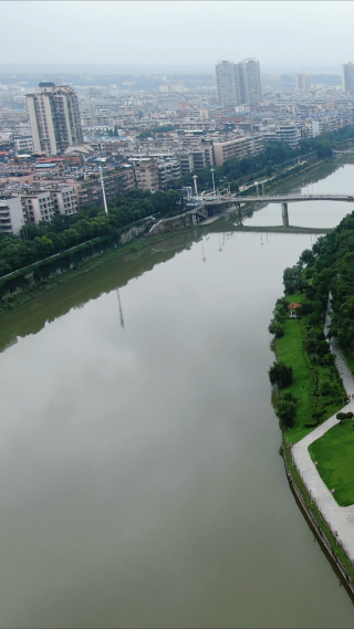 湖南黔阳古城4A景区竖屏航拍
