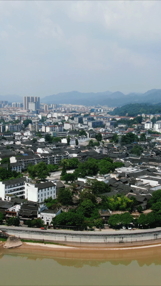 湖南黔阳古城4A景区竖屏航拍
