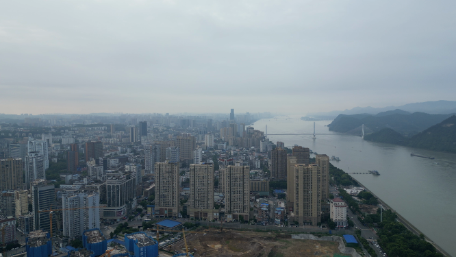 祖国江河长江湖北宜昌风光清晨