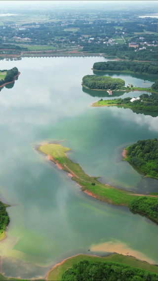 祖国青山绿水大好河山常德清江湖4A景区 