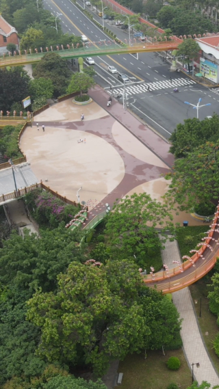 福建漳州城市建设交通竖屏航拍