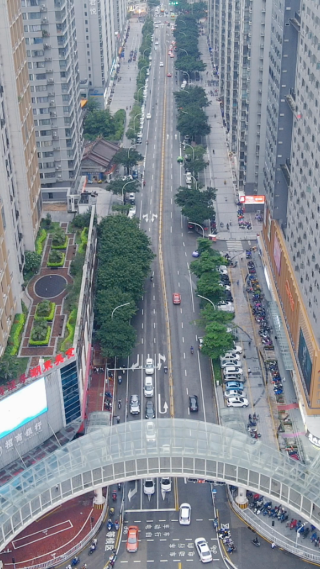 福建漳州城市建设交通竖屏航拍