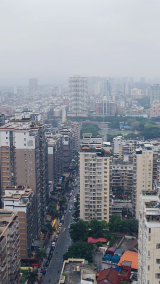 福建漳州城市建设交通竖屏航拍