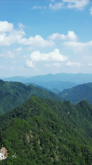 自然风光大自然崇山峻岭竖屏航拍 