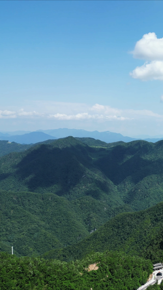 自然风光大自然崇山峻岭竖屏航拍 